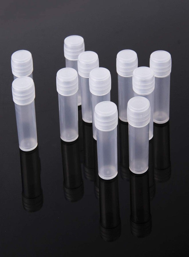 HRLORKC 100Pcs 5ML Small Pill Plastic Containers Empty Pill Bottles Sample Bottles Vial Test Tube with Caps by HRLORKC - Image 3